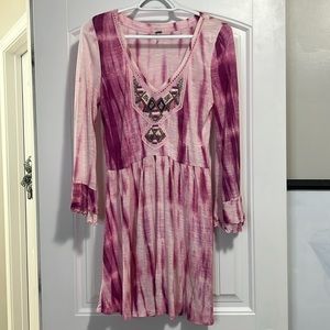 Free People Pink Tie-Dye Dress